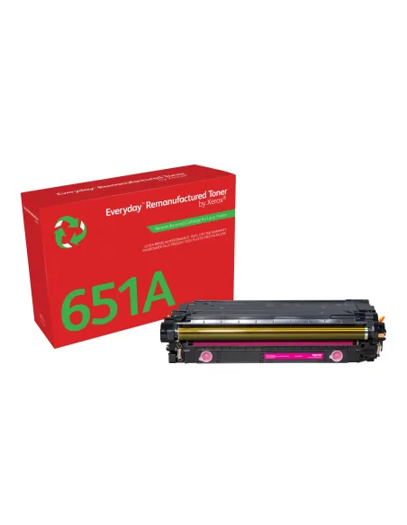 Tóner Everyday™ Magenta remanufacturado de Xerox es compatible con HP 651A 650A 307A (CE343A CE273A CE743A), Capacidad estándar