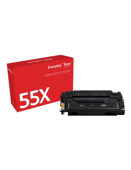 Toner Everyday™Negro di Xerox compatibile con HP 55X (CE255X), Capacidad alta