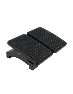 TooQ Reposapiés Ajustable en Altura e Inclinación, Negro