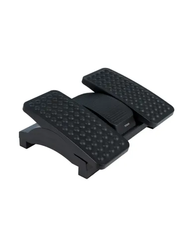 TooQ Reposapiés Ajustable en Altura e Inclinación, Negro