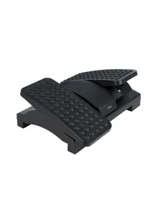 TooQ Reposapiés Ajustable en Altura e Inclinación, Negro 2