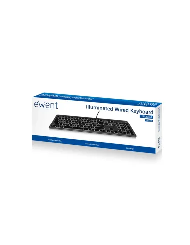 Ewent EW3269 teclado Universal USB QWERTY Español Negro
