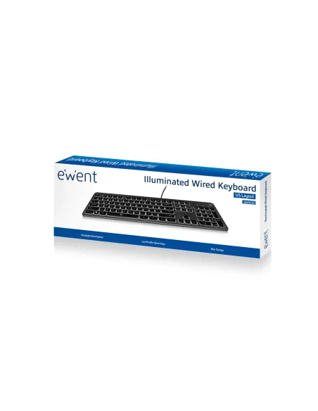 Ewent EW3269 teclado Universal USB QWERTY Español Negro