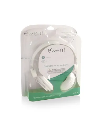 Ewent EW3578 auricular y casco Auriculares Alámbrico Diadema Música Blanco