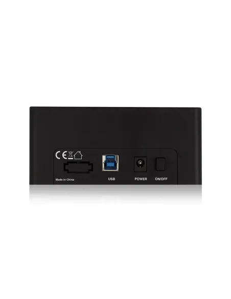 Ewent EW7012 base de conexión para disco duro USB 3.2 Gen 1 (3.1 Gen 1) Type-B Negro