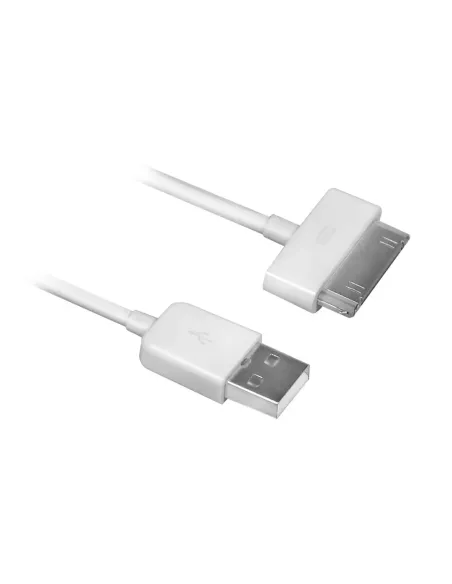 Ewent EW9903 cable de teléfono móvil Blanco 1,5 m USB A Apple 30-pin