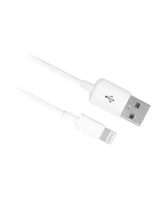 Ewent EW9908 cable de conector Lightning 1 m Blanco