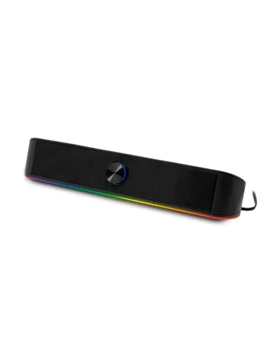 Phoenix ohmios barra sonido rgb 6w rms bt - bluetooth - usb - aux - botones tactiles