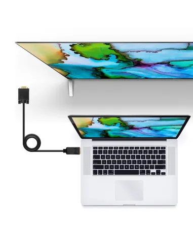 Nanocable Cable Conversor DisplayPort a VGA, DP M - VGA M, Negro, 1 m