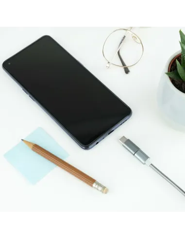 Nanocable Adaptador USB-C a Micro USB, USB-C M-Micro B H, Aluminio, Gris