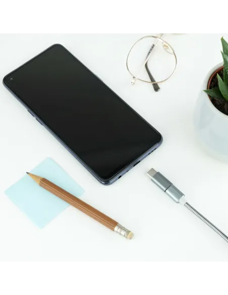 Nanocable Adaptador USB-C a Micro USB, USB-C M-Micro B H, Aluminio, Gris