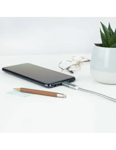 Nanocable Adaptador USB-C a Micro USB, USB-C M-Micro B H, Aluminio, Gris