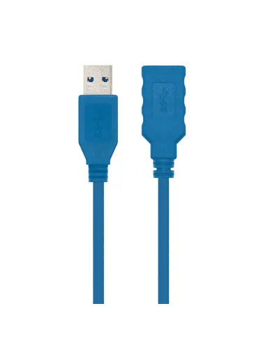 Nanocable CABLE USB 3.0, TIPO A M-A H, AZUL, 2.0 M