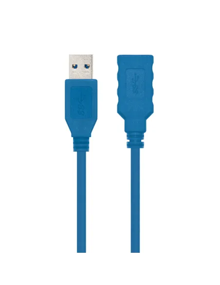 Nanocable CABLE USB 3.0, TIPO A M-A H, AZUL, 2.0 M