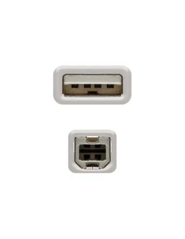 Nanocable CABLE USB 2.0 IMPRESORA, TIPO A M-B M, BEIGE, 3.0 M