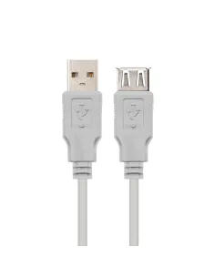 Nanocable CABLE USB 2.0, TIPO A M-A H, BEIGE, 3.0 M 2