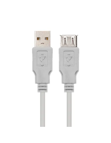 Nanocable CABLE USB 2.0, TIPO A M-A H, BEIGE, 3.0 M