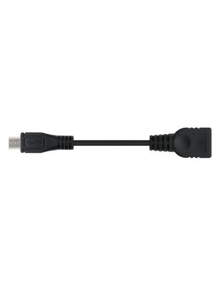 Nanocable CABLE USB 2.0 OTG, TIPO MICRO B M-A H, NEGRO, 15 CM