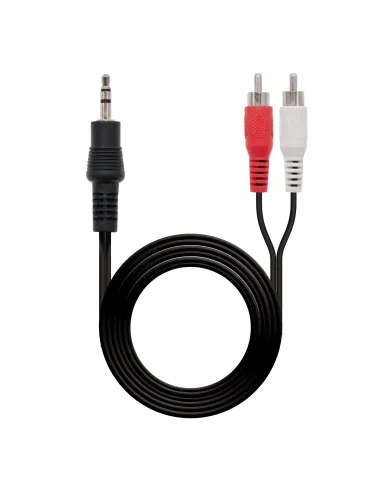 Nanocable 10.24.0305 cable de audio 5 m 3,5mm 2 x RCA Negro