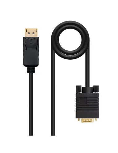 Nanocable Cable conversor DISPLAYPORT a VGA, DP M - VGA M, Negro, 5.0 M