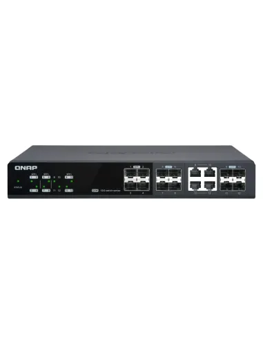 QNAP QSW-M1204-4C switch Gestionado 10G Ethernet (100 1000 10000) Negro