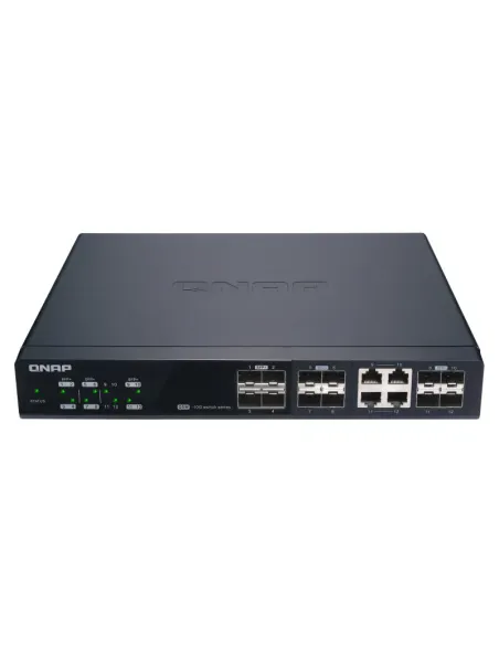 QNAP QSW-M1204-4C switch Gestionado 10G Ethernet (100 1000 10000) Negro