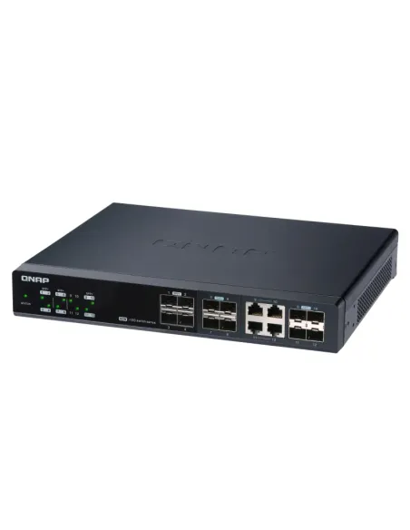 QNAP QSW-M1204-4C switch Gestionado 10G Ethernet (100 1000 10000) Negro
