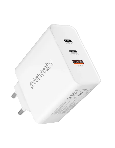 Cargador phoenix tipo c 65w para portatil tablet movil smartphone