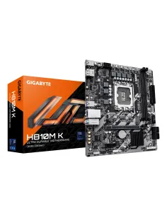 GIGABYTE H810M K Placa Base – Procesadores Intel Core Ultra (Serie 2), VRM de 3+1+2 fases, hasta 6400 MHz DDR5, 1 x M.2 PCIe
