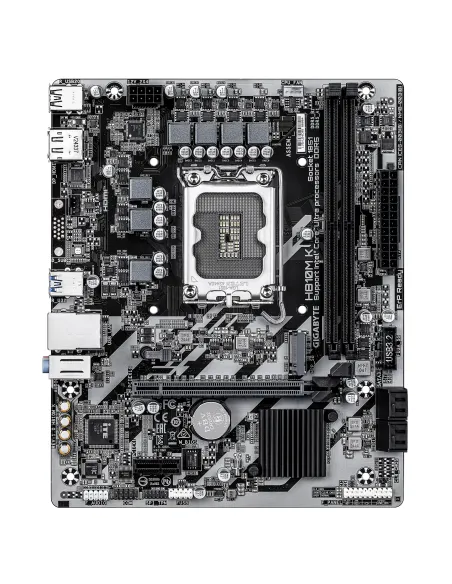 GIGABYTE H810M K Placa Base – Procesadores Intel Core Ultra (Serie 2), VRM de 3+1+2 fases, hasta 6400 MHz DDR5, 1 x M.2 PCIe