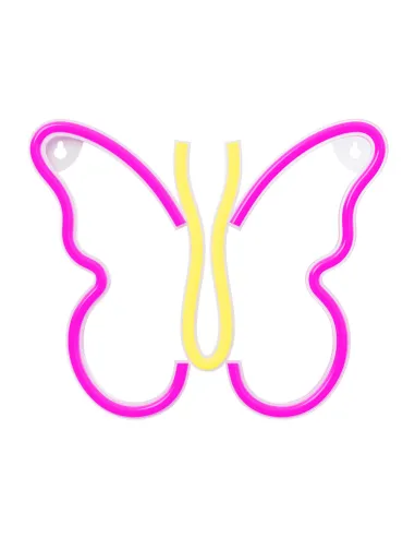 Lampara forever neon led butterfly pink