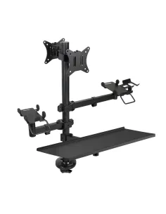 TooQ Soporte de Mesa para TPV Impresora Pantallas 17”-32” Terminal Lector Teclado