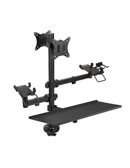 TooQ Soporte de Mesa para TPV Impresora Pantallas 17”-32” Terminal Lector Teclado