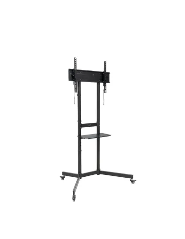 TooQ “KEFRÉN” Soporte de suelo con Ruedas para pantallas de 37”-70”, Negro