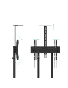 TooQ “NEFERTITI” Soporte de suelo con Ruedas para pantallas de 37”-70”, Negro 2