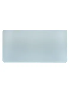 Phoenix matepad alfrombrilla pu 80 x 40 cm antideslizante impermeable materíal simil cuero azul - gris