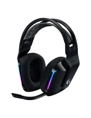 Auricular con microfono logitech g g733 gaming wireless inalambrico negro