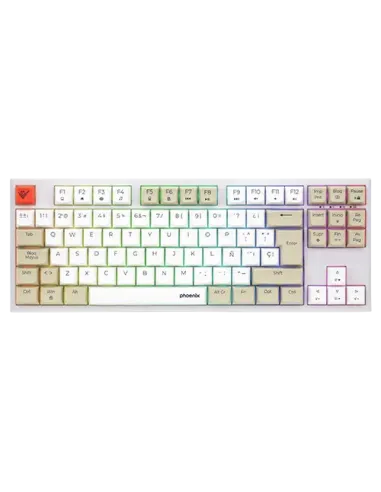 Teclado gaming royal pbt mecanico blanco