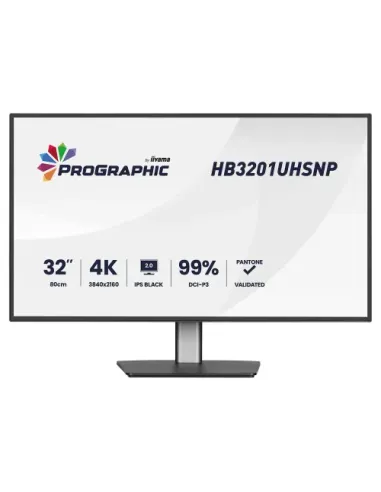 MONITOR IIYAMA, 31.5 PULGADAS, 80 CM, IPS PANEL TECHNOLOGY LED, 3840X2160, 60HZ