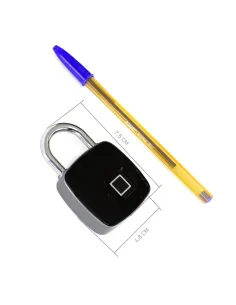 Candado con huella dactilar phoenix - hasta 10 personas distintas - resistente al agua ip65 uso exterior