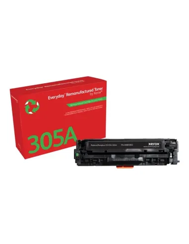 Toner xerox everyday compatible con hp 305a color laserjet pro 300 m351(ce410a) negro