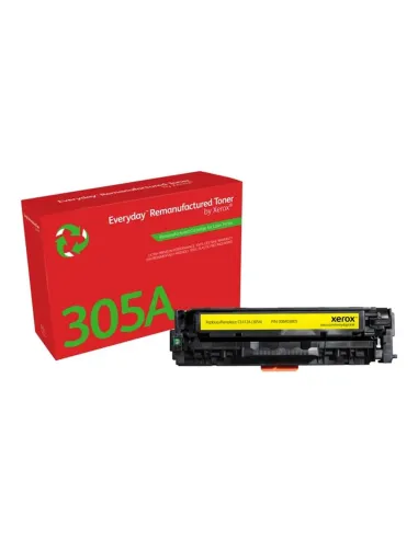 Toner xerox everyday compatible con hp 305a (ce412a) amarillo