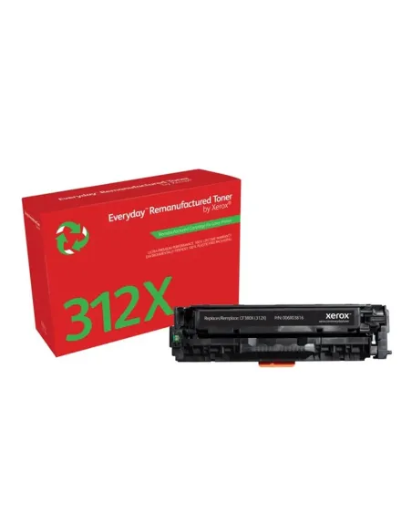 Toner xerox everyday compatible con hp312x color laserjet pro mfp m47 (cf380x) negro