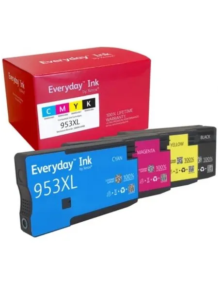 Cartucho de Tinta compatible Xerox 006R04988 compatible con HP 953XL MultiPack/ 1600 páginas/ Negro/ Cian/ Magenta/ Amarillo