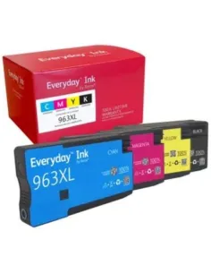 Cartucho de Tinta compatible Xerox 006R04993 compatible con HP 963XL MultiPack/ 1600 páginas/ Negro/ Cian/ Magenta/ Amarillo