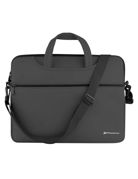 Funda maletin de neopreno phoenix con asas ocultables y colgador para portátiles de hasta 14