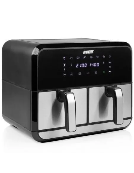 Freidora por Aire Airfryer / Sin Aceite Princess Double Basket Airfryer 182074/ 2400W/ Capacidad 8L