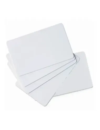 Tarjeta pvc blanca zebra premier pack - 100u