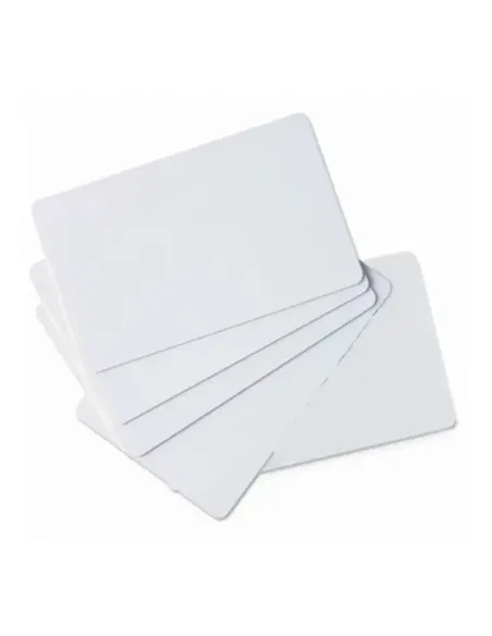 Tarjeta pvc blanca zebra premier pack - 100u