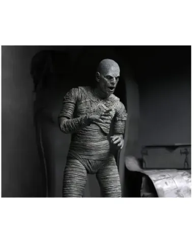 Figura neca ultimate mummy (black &white) 18 cm universal monsters scale action figure